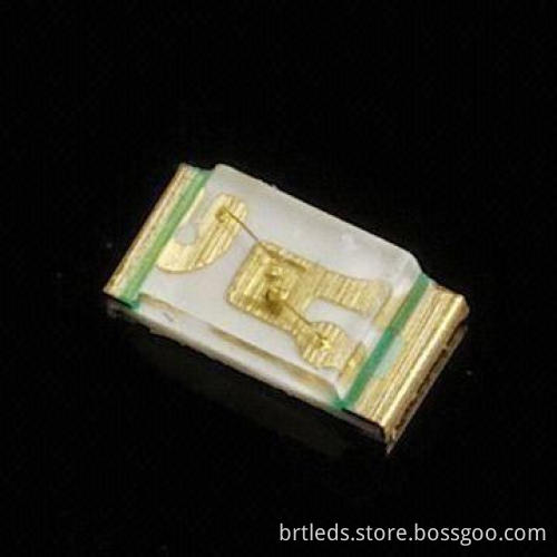 1.6 x 0.8 x 0.4mm (0603) SMD LED, 0603 Surface Mount LED, with Super Orange Red Emitted Color